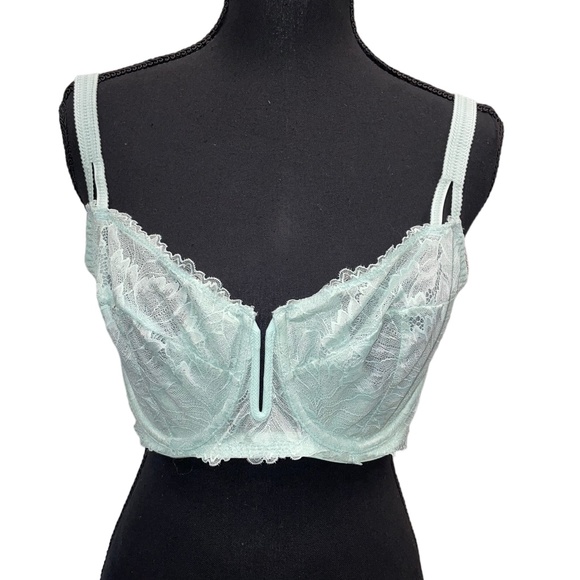 NWT Women's Unlined Balconette Lace Bra Auden Ocean Green Sz 36DD - Picture 5 of 5